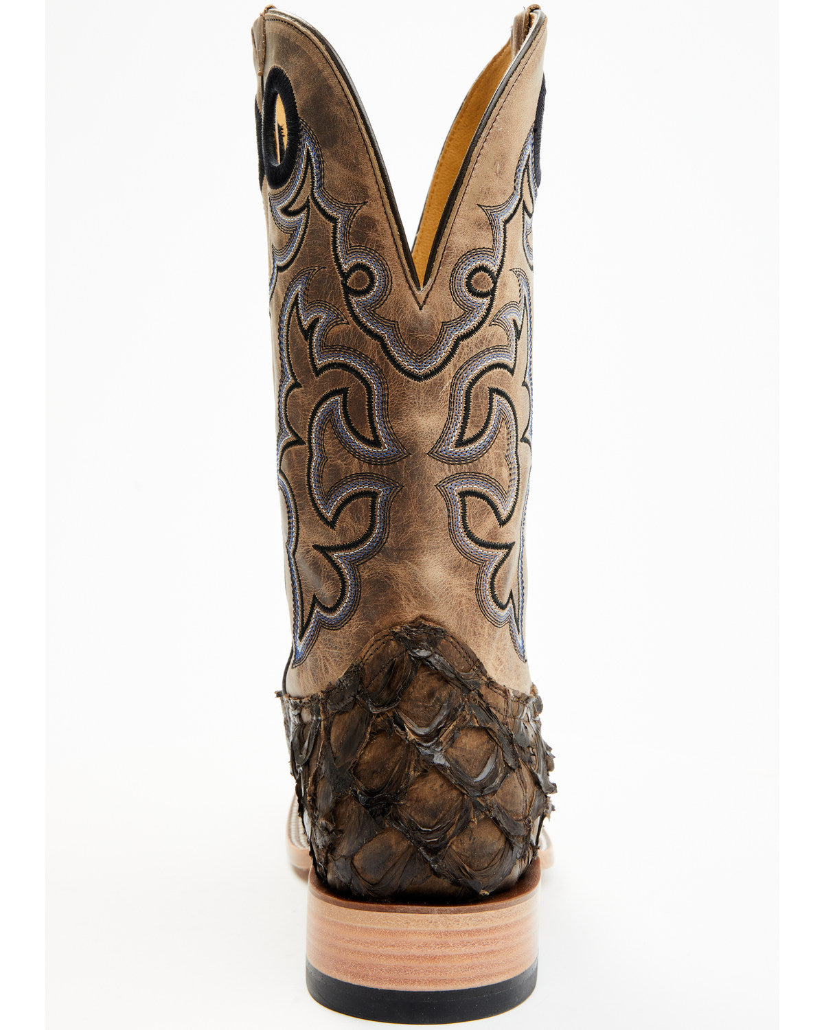 Cody James Men's Exotic Pirarucu Western Boots - Broad Square Toe