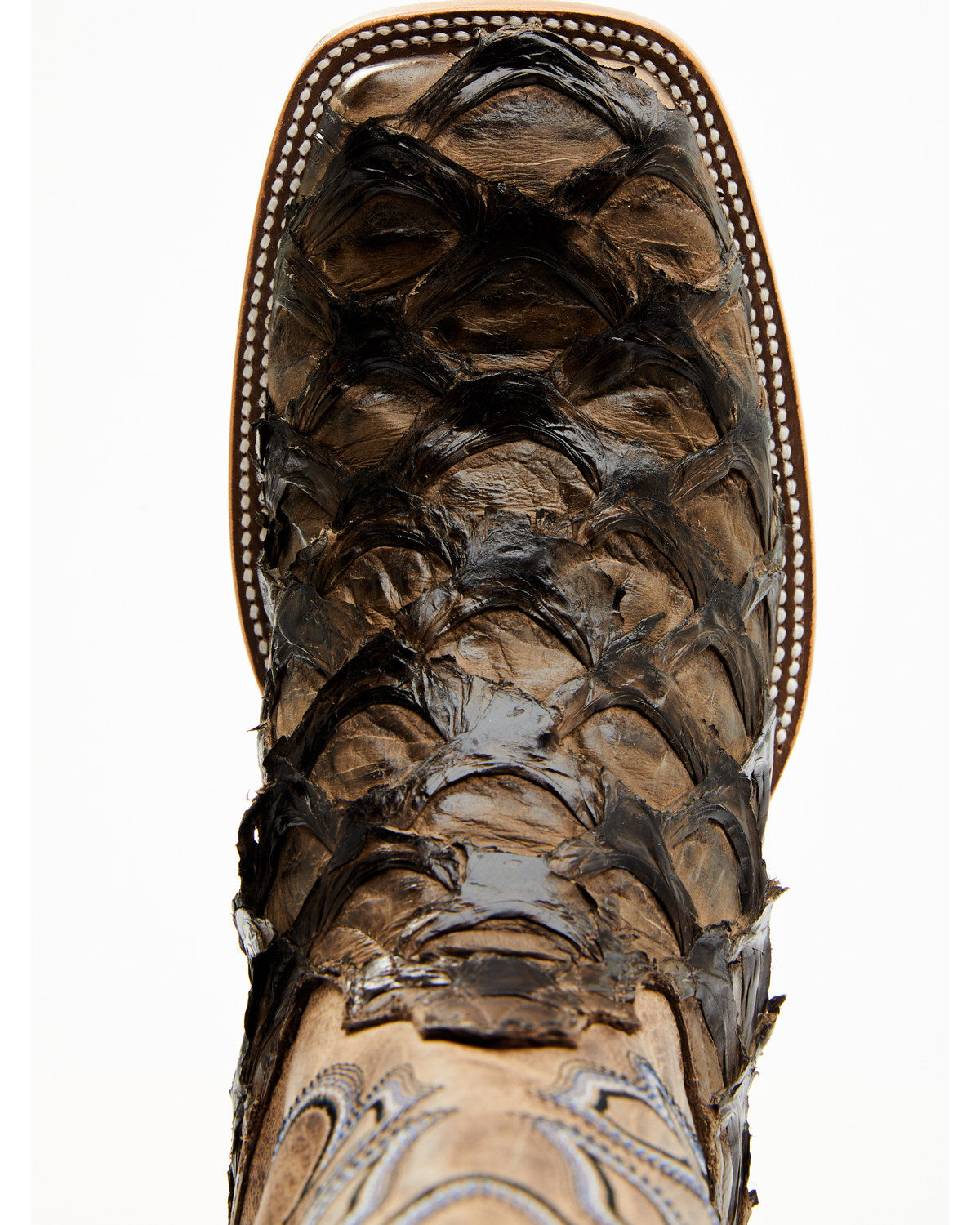 Cody James Men's Exotic Pirarucu Western Boots - Broad Square Toe