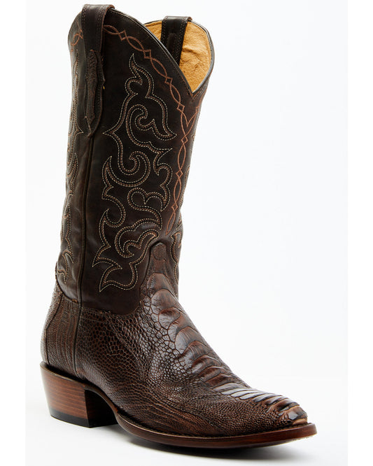 Cody James Men's Exotic Ostrich Leg Western Boots - Round Toe