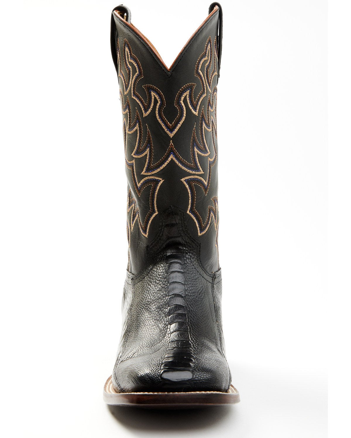 Cody James Men's Exotic Ostrich Leg Western Boots - Broad Square Toe