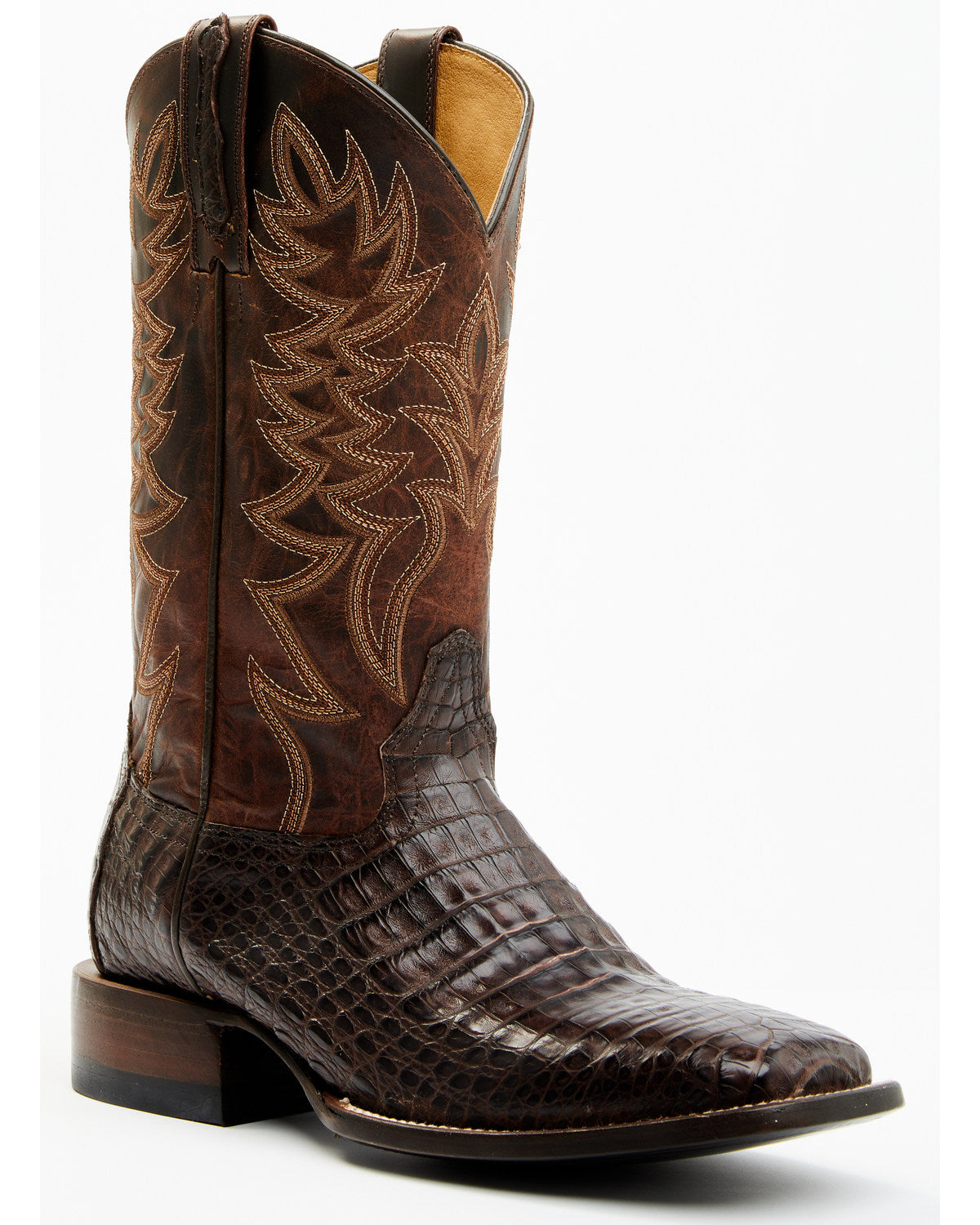 Cody James Men's Exotic Caiman Belly Western Boots - Broad Square Toe