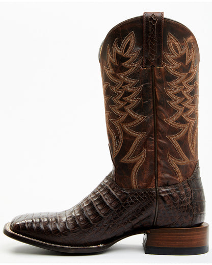 Cody James Men's Exotic Caiman Belly Western Boots - Broad Square Toe