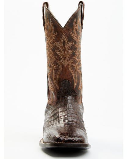 Cody James Men's Exotic Caiman Belly Western Boots - Broad Square Toe