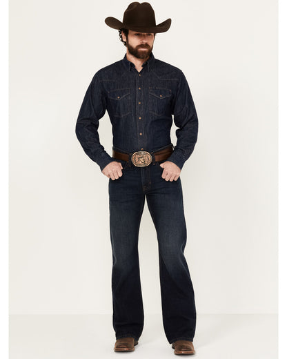 Cody James Men's Reiner Wash Duke Relaxed Bootcut Denim Jeans