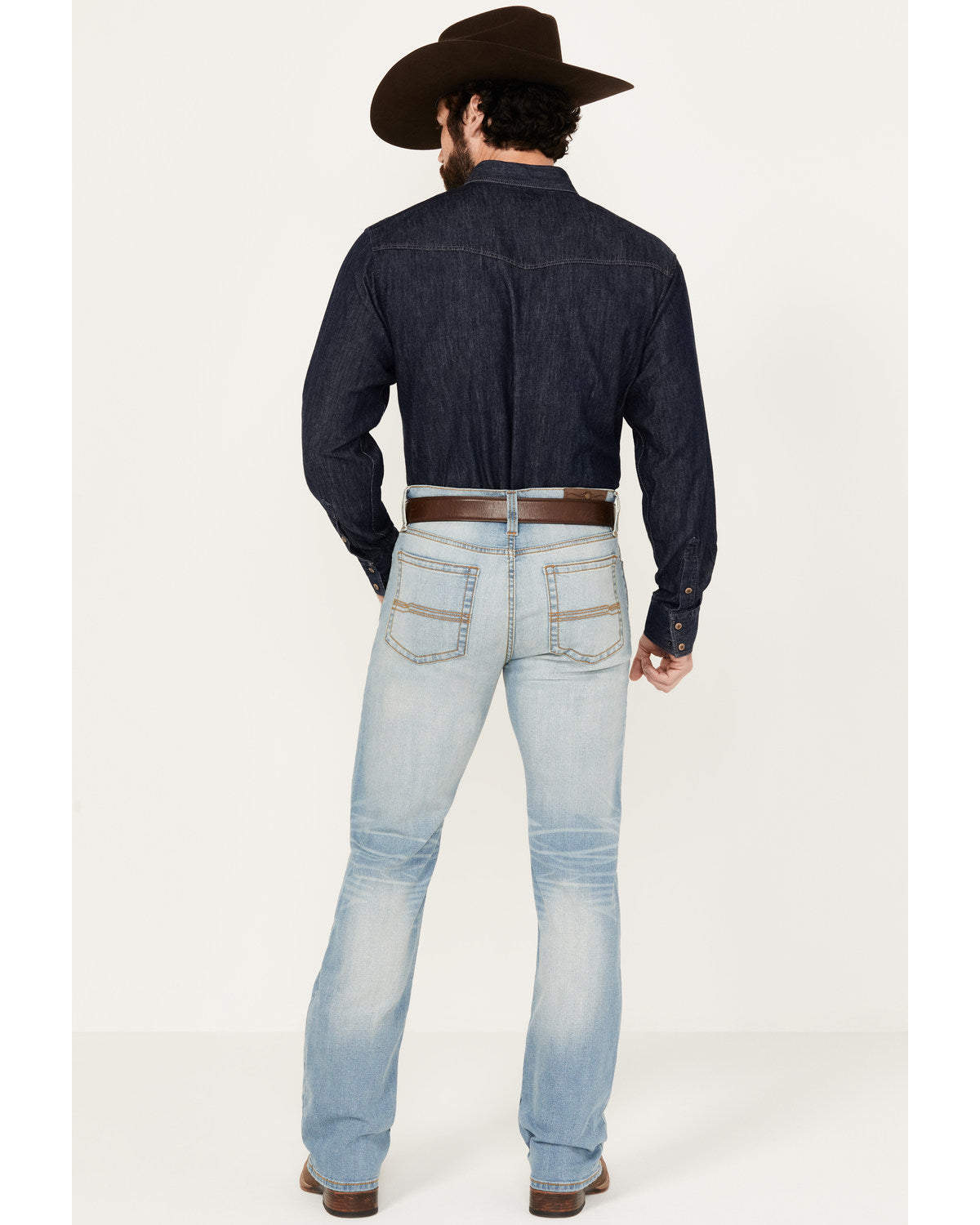 Cody James Men's Cowboy Wash Jackson Slim Straight Stretch Denim Jeans