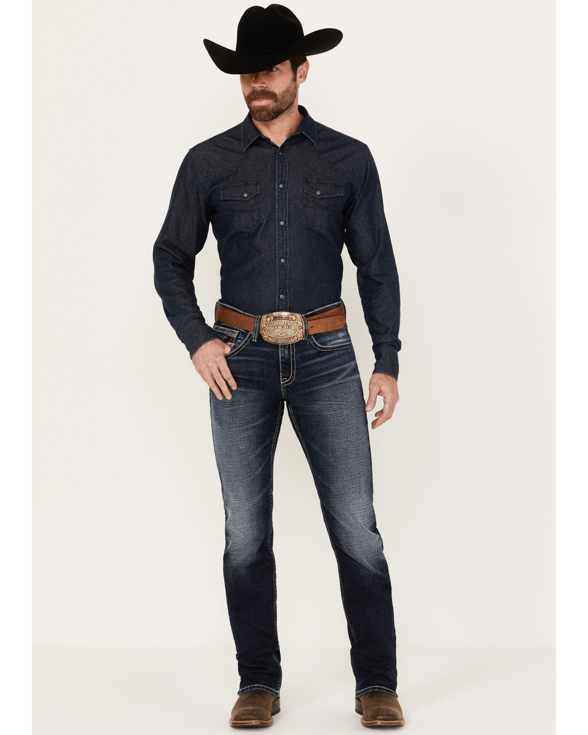 Cody James Men's Moonbeam Wash Jackson Slim Straight Stretch Denim Jea