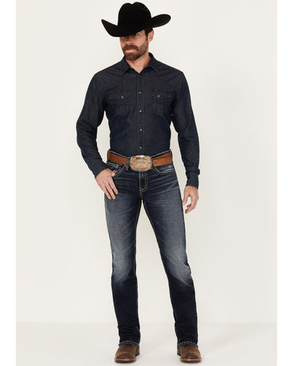 Cody James Men's Moonbeam Wash Jackson Slim Straight Stretch Denim Jea