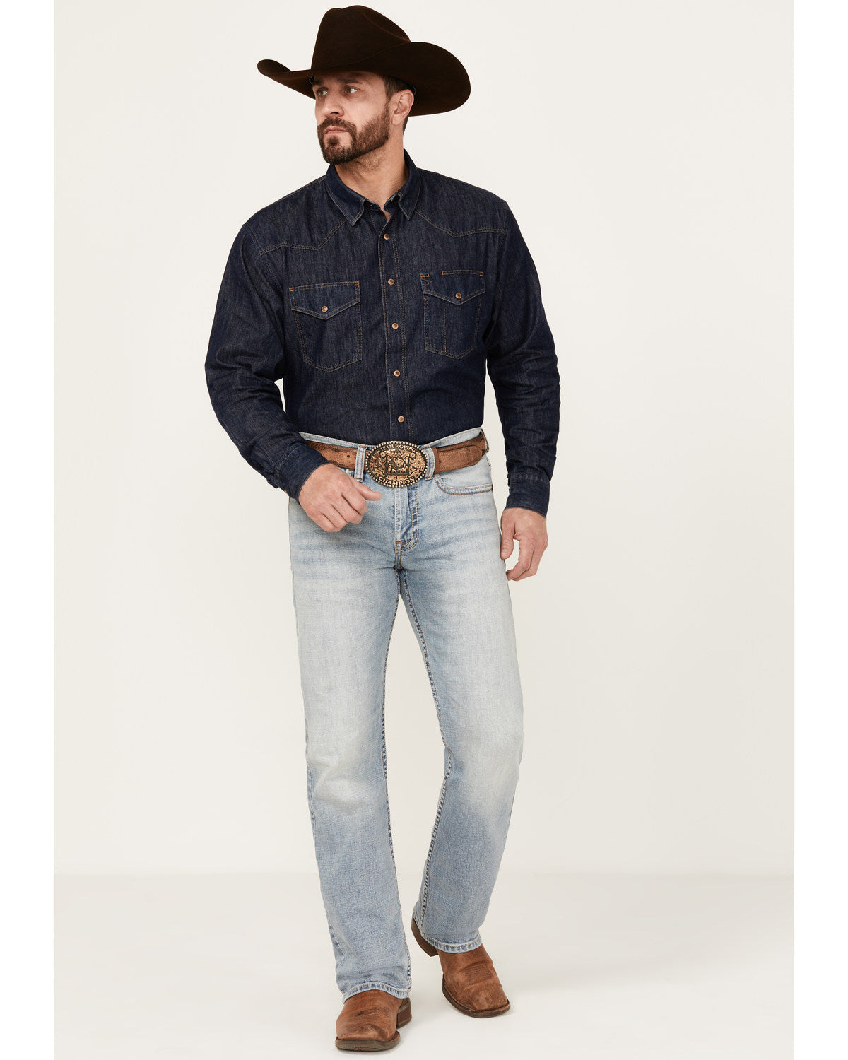 Cody James Men's Sawbuck Wash Jackson Slim Straight Stretch Denim Jean