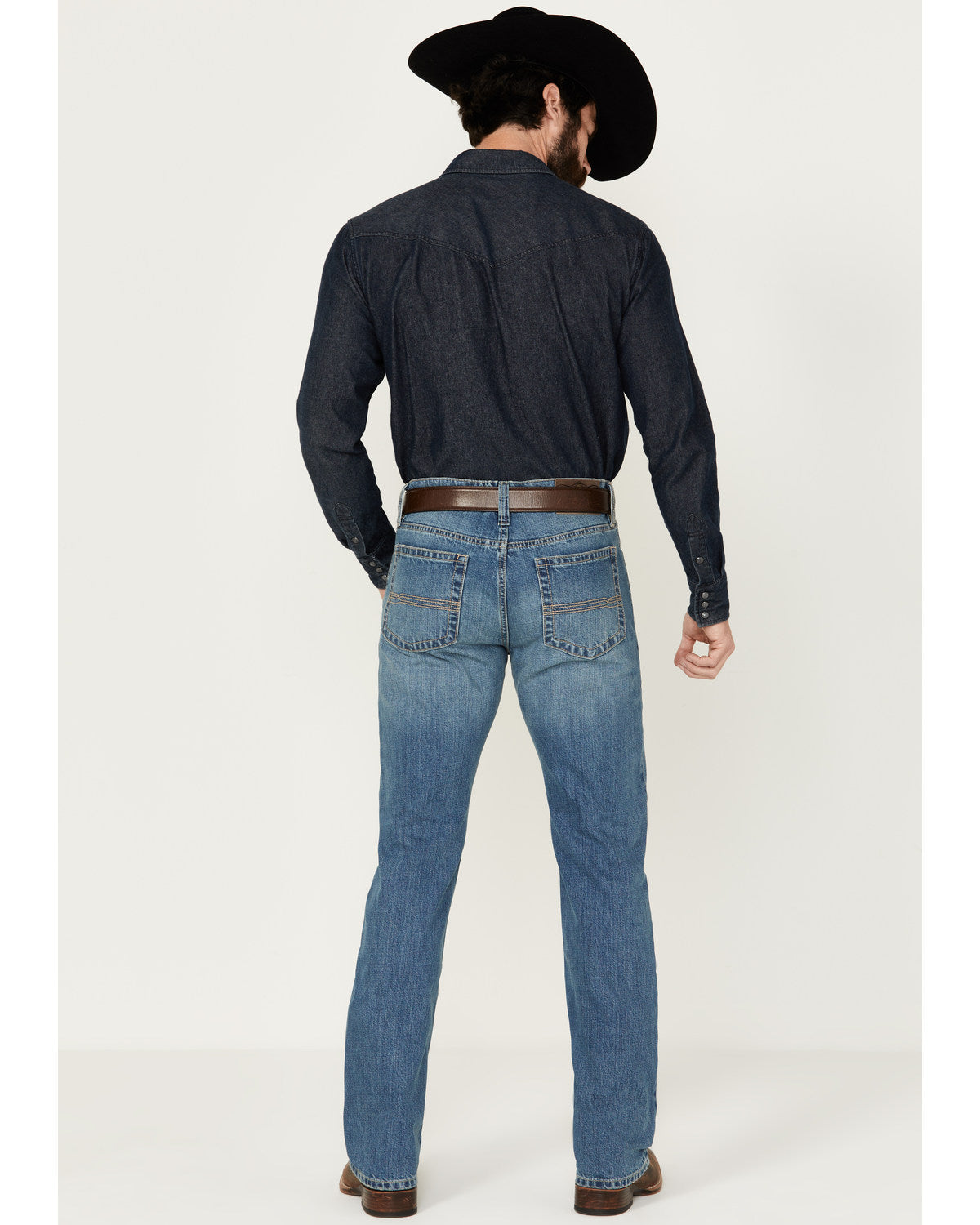 Cody James Men's Roughstock Wash Jackson Slim Straight Rigid Denim Jea