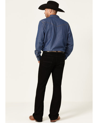 Cody James Men's Night Rider Wash Wyatt Slim Bootcut Stretch Denim Jea
