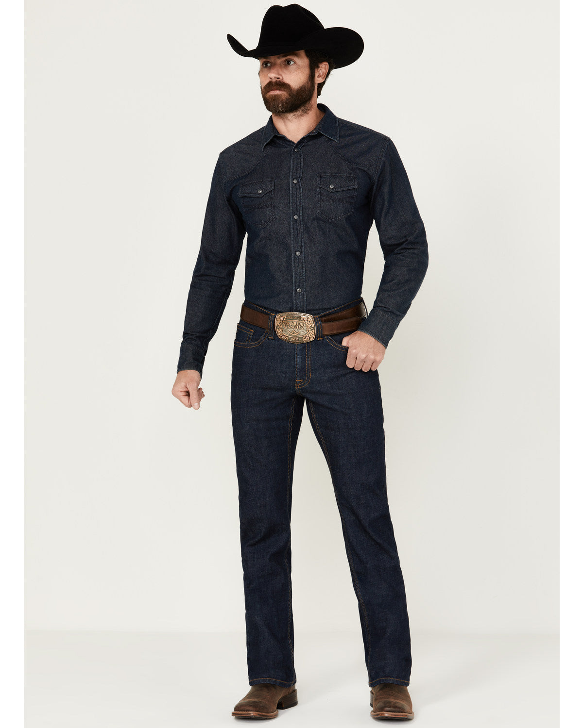 Cody James Men's Showdown Wash Jackson Slim Straight Stretch Denim Jea