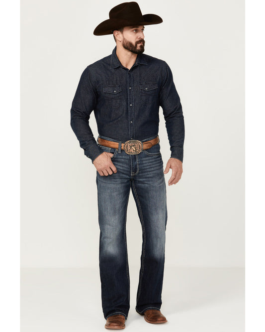 Cody James Men's Moonlight Wash Duke Relaxed Bootcut Stretch Denim Jea