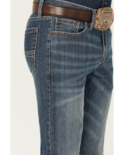 Cody James Men's Colton Wash Duke Relaxed Bootcut Stretch Denim Jeans
