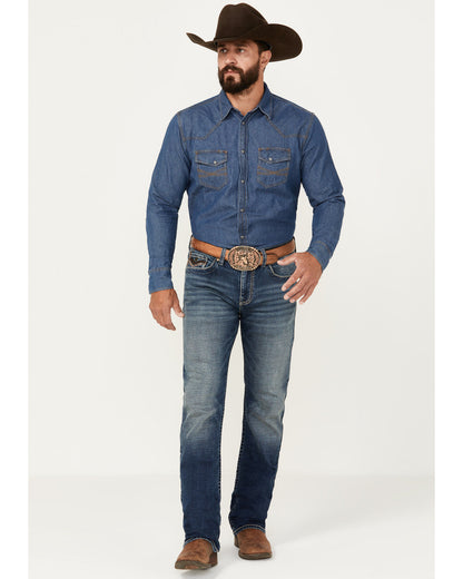 Cody James Men's Sundance Wash Jackson Slim Straight Stretch Denim Jea