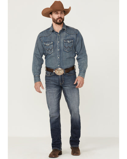 Cody James Men's Moonlight Wash Jackson Slim Straight Stretch Denim Je