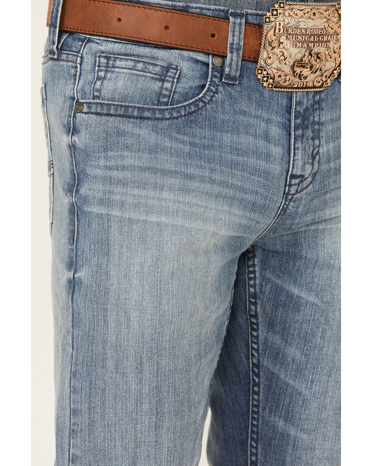 Cody James Men's Buckskin Wash Jackson Slim Straight Stretch Denim Jea