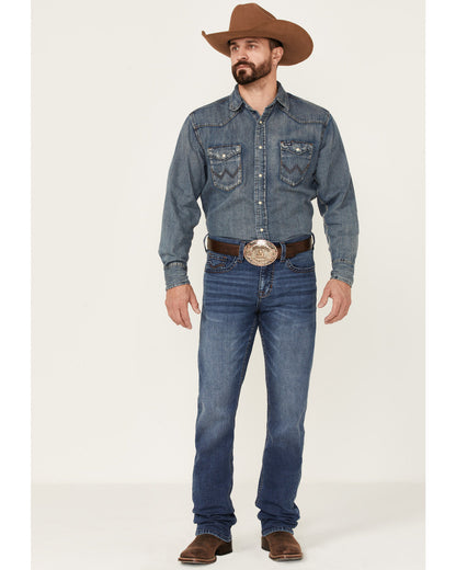 Cody James Men's Hazer Wash Jackson Slim Straight Stretch Denim Jeans