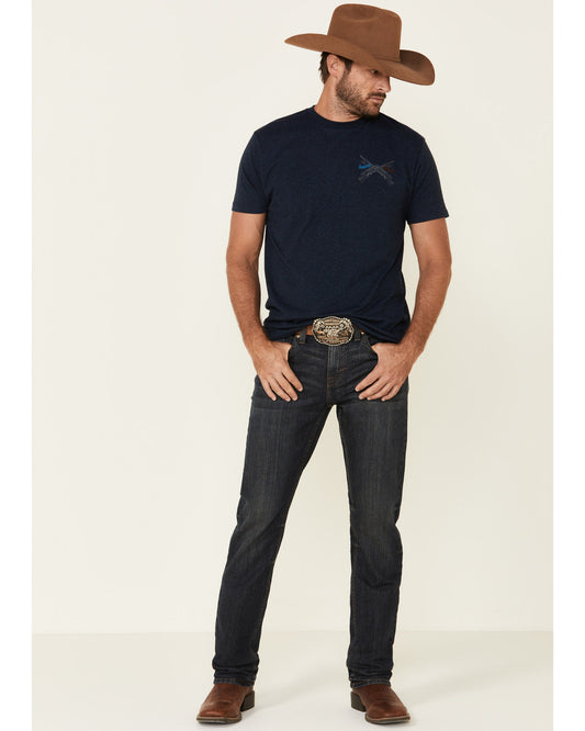Cody James Men's Barn Sour Wash Jackson Slim Straight Stretch Denim Je