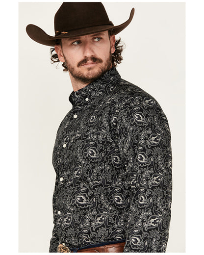 Cody James Men's Parker Paisley Print Long Sleeve Button-Down Stretch