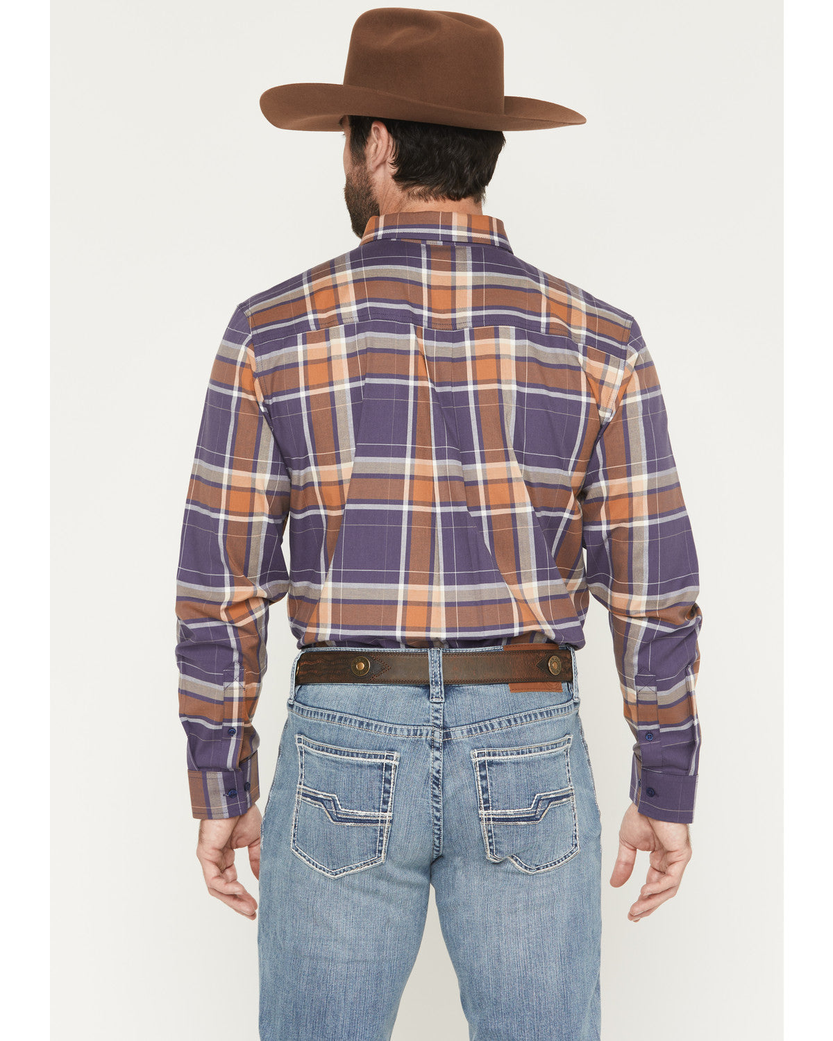 Cody James Men's Smokey Trail Plaid Print Long Sleeve Button-Down Stre
