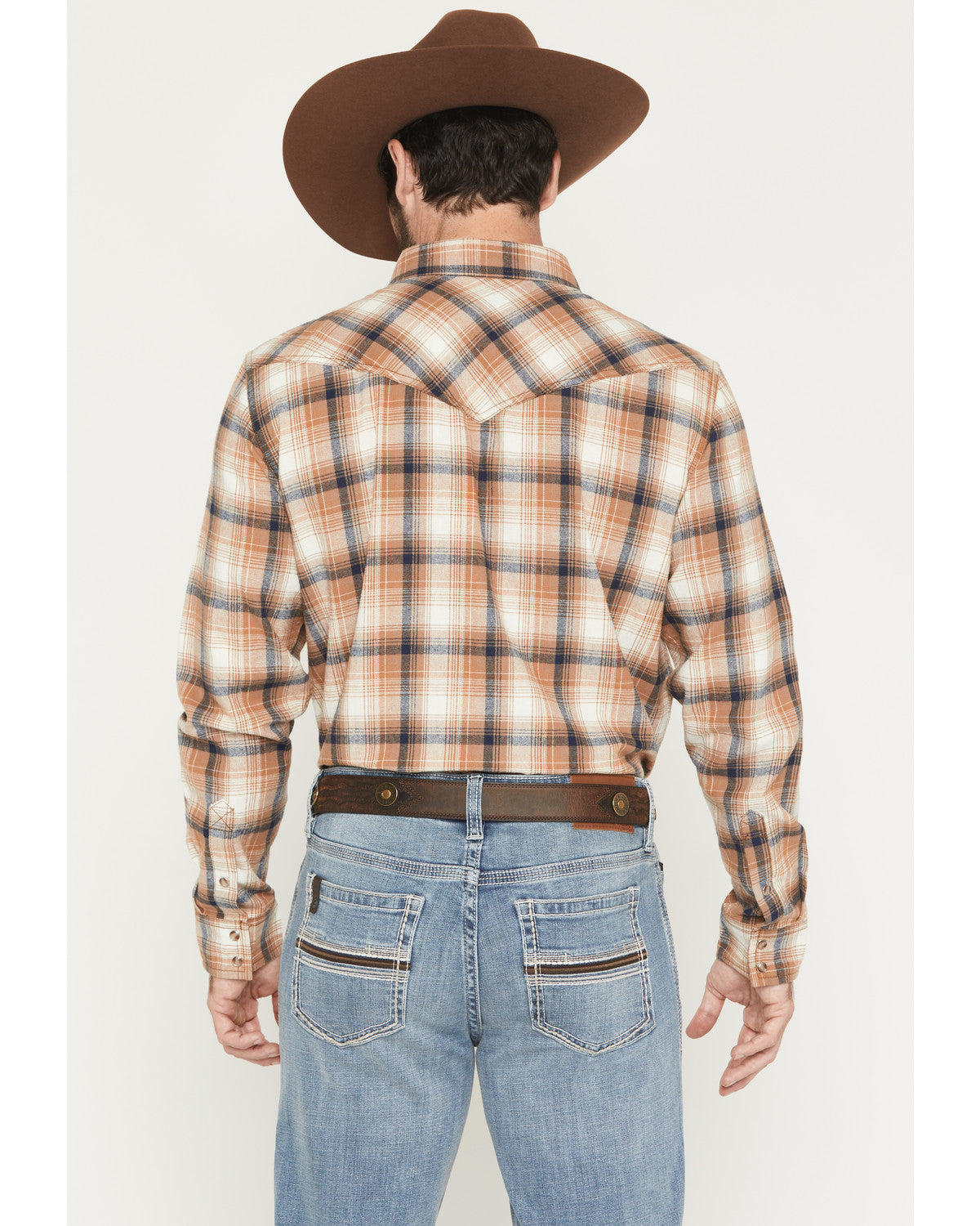 Cody James Men's Bravo Plaid Print Long Sleeve Snap Flannel Shirt - Bi