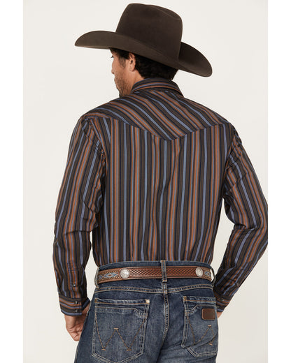 Cody James Men's Finals Day Striped Long Sleeve Western Snap Shirt