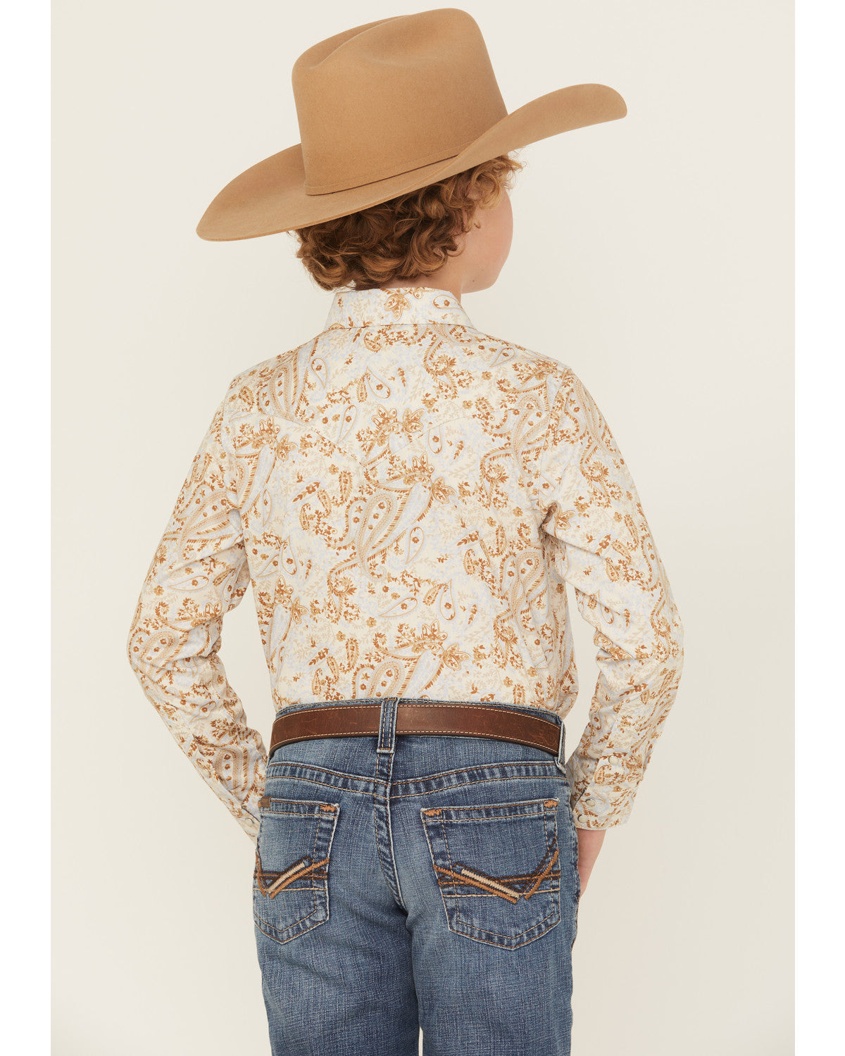 Cody James Boys' Porter Floral Long Sleeve Snap Western Shirt