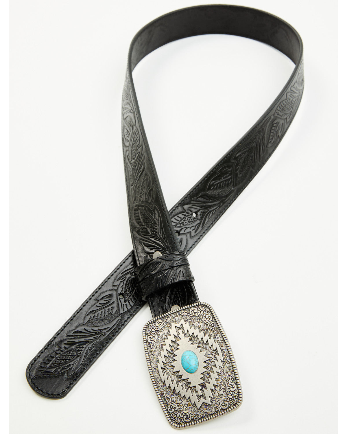 Cody James Men's Palmer Tooled Leather Belt