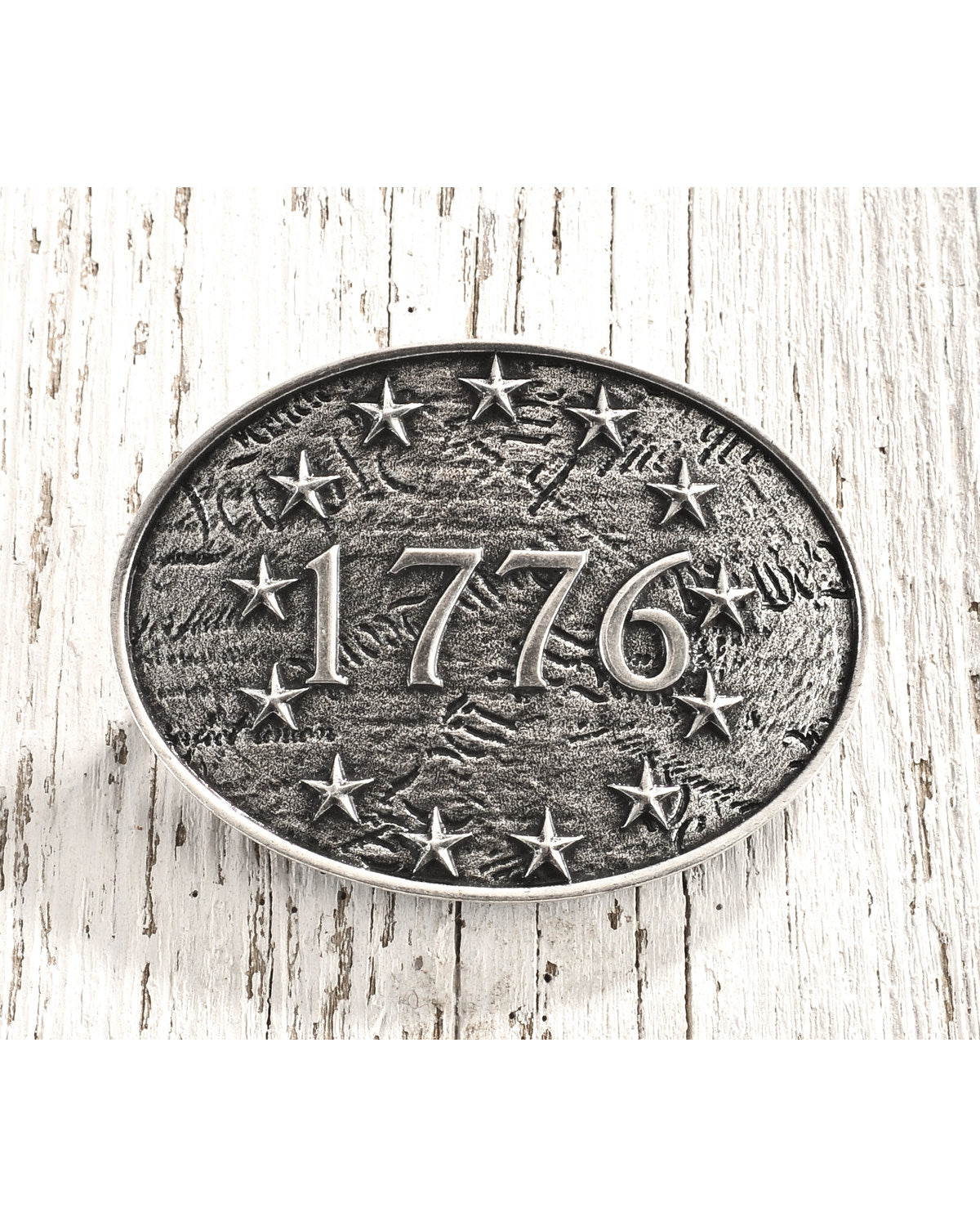 Cody James Men's Antique Silver 1776 Belt Buckle