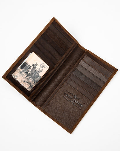 Cody James Men's Americana Leather Checkbook Wallet