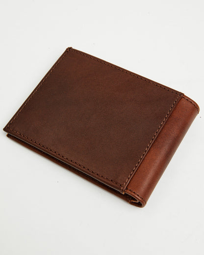 Cody James Men's Hutton Basket Weave Tooled Hair-On Bifold Wallet