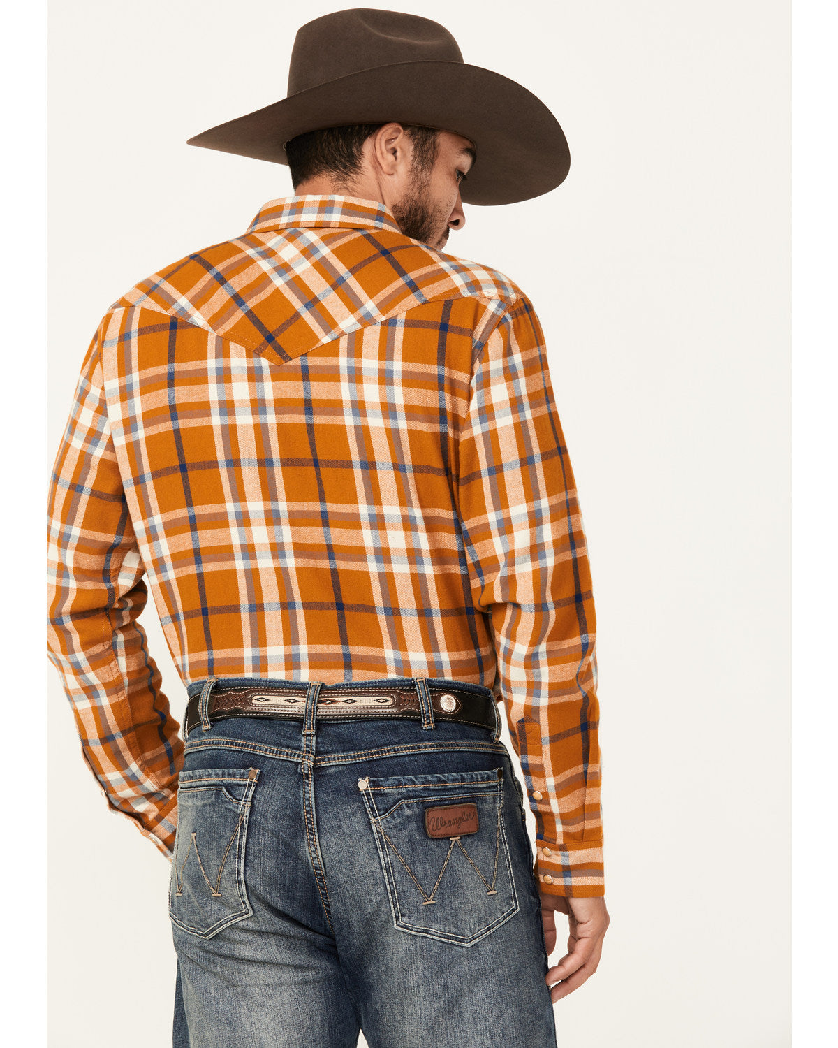 Cody James Men's Tidal Wave Plaid Print Long Sleeve Snap Western Flann