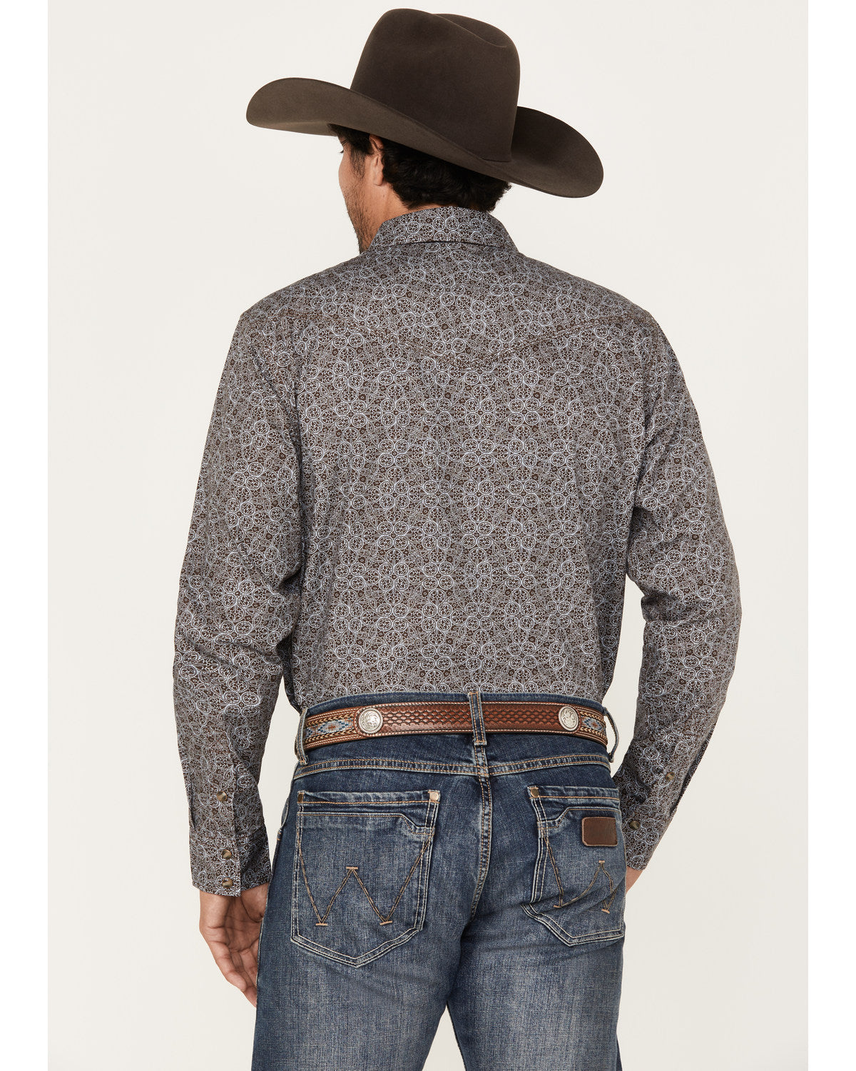 Cody James Men's Down Range Medallion Print Long Sleeve Western Snap S