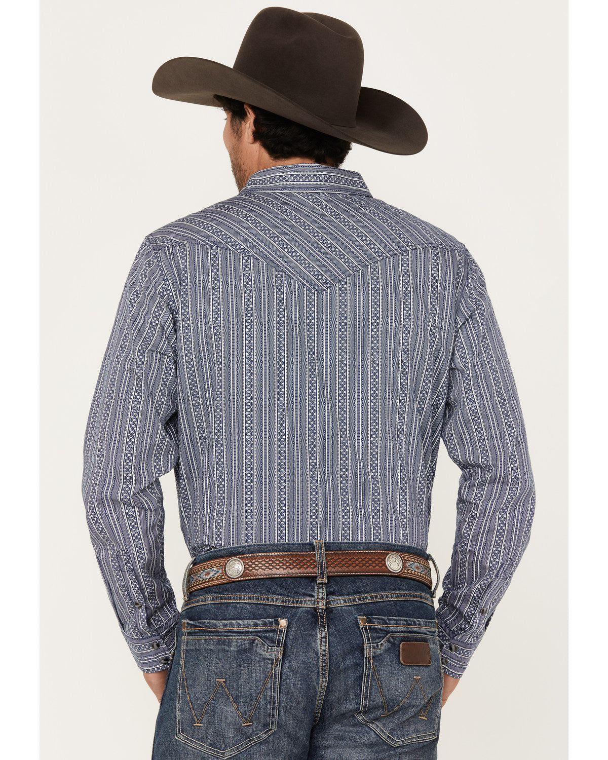 Cody James Men's Born N Raised Striped Long Sleeve Snap Western Shirt