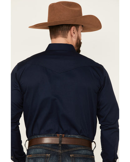Cody James Men's Solid Treadstone Long Sleeve Pearl Snap Western Shirt