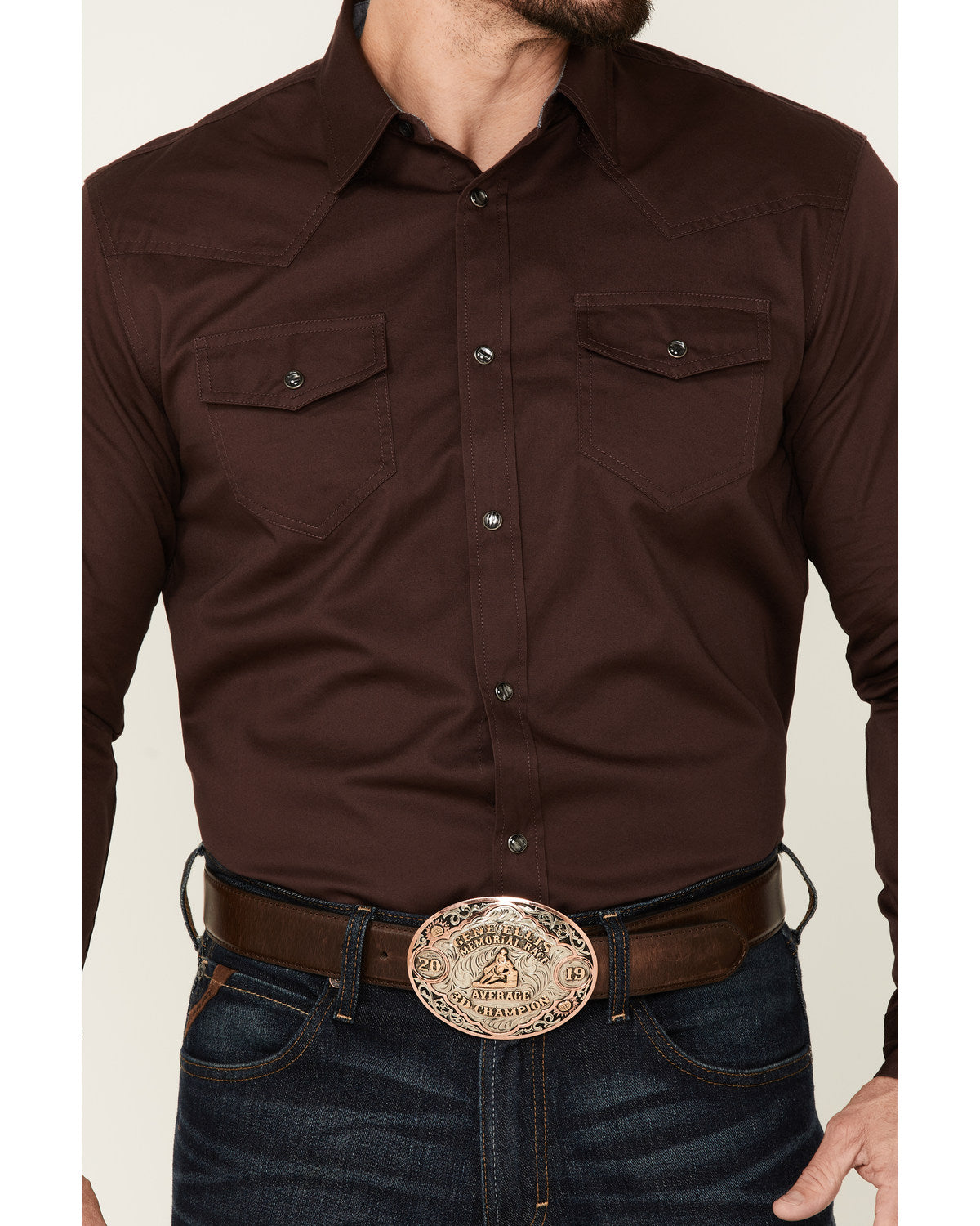 Cody James Men's Solid Treadstone Long Sleeve Pearl Snap Western Shirt
