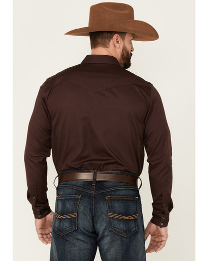 Cody James Men's Solid Treadstone Long Sleeve Pearl Snap Western Shirt