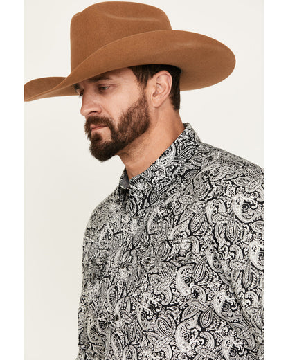 Cody James Men's Mamba Paisley Print Long Sleeve Western Snap Shirt