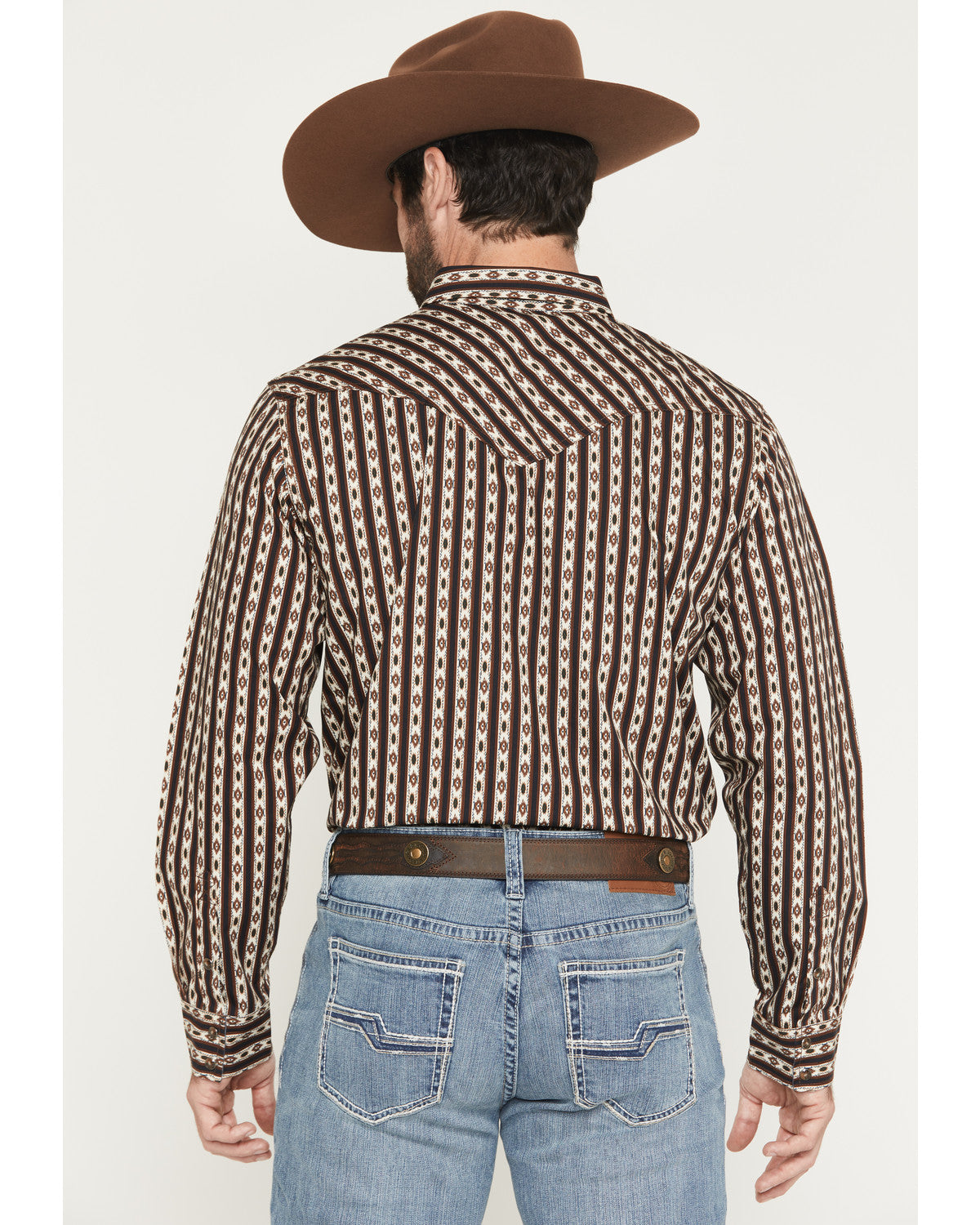 Cody James Men's Cowboys Legacy Southwestern Striped Long Sleeve Snap