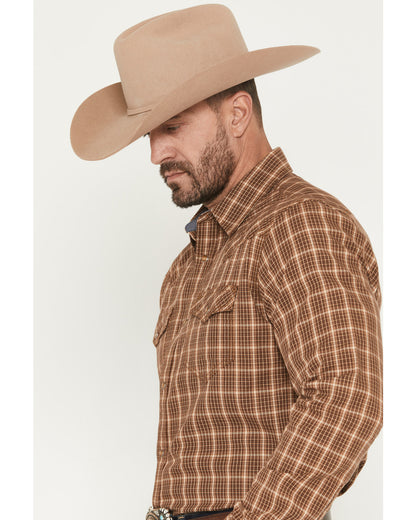Cody James Men's Iron Oak Ranch Plaid Print Long Sleeve Snap Western S