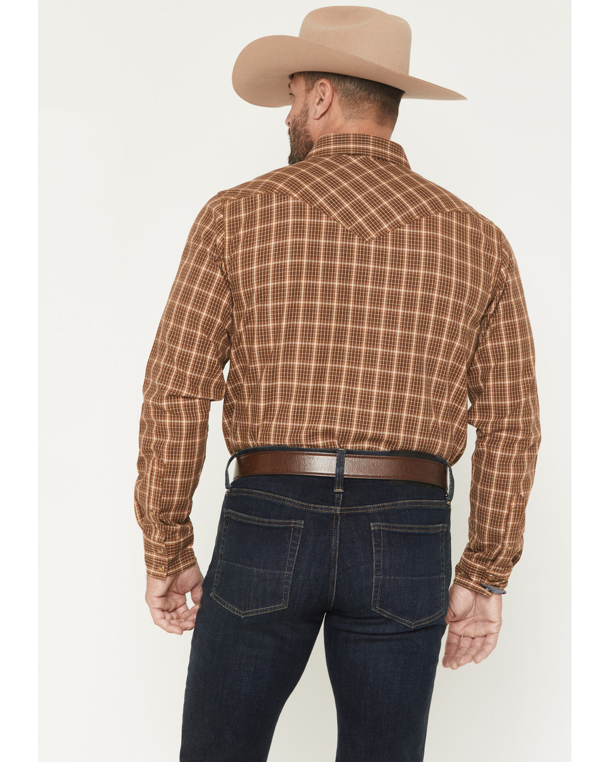 Cody James Men's Iron Oak Ranch Plaid Print Long Sleeve Snap Western S