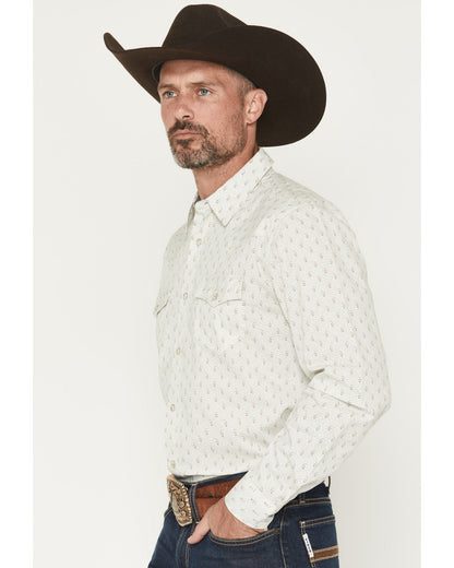 Cody James Men's Rocky Range Paisley Print Long Sleeve Snap Western Sh