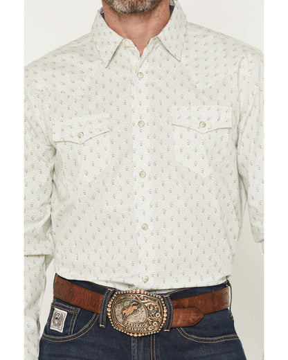 Cody James Men's Rocky Range Paisley Print Long Sleeve Snap Western Sh