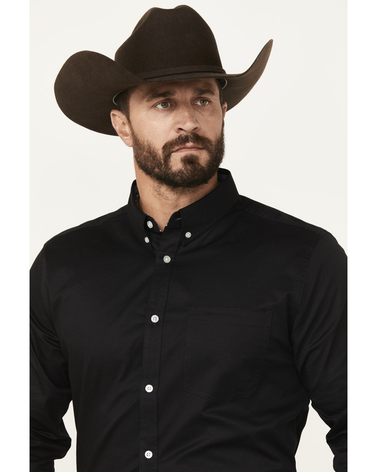 Cody James Men's Basic Twill Long Sleeve Button-Down Performance Weste