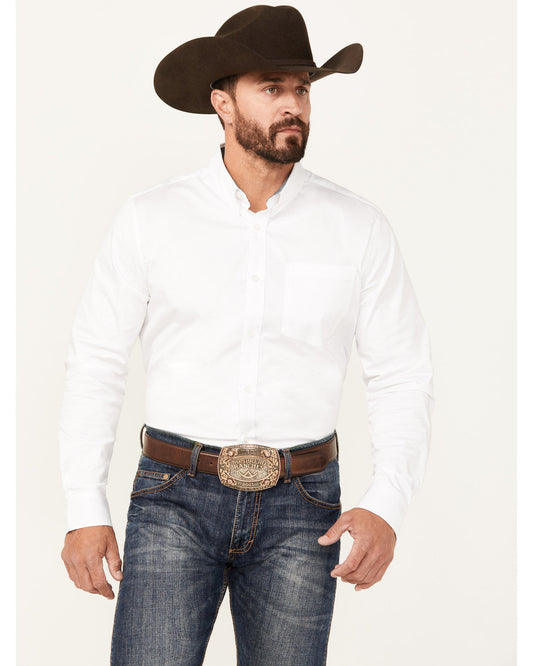 Cody James Men's Basic Twill Long Sleeve Button-Down Performance Weste