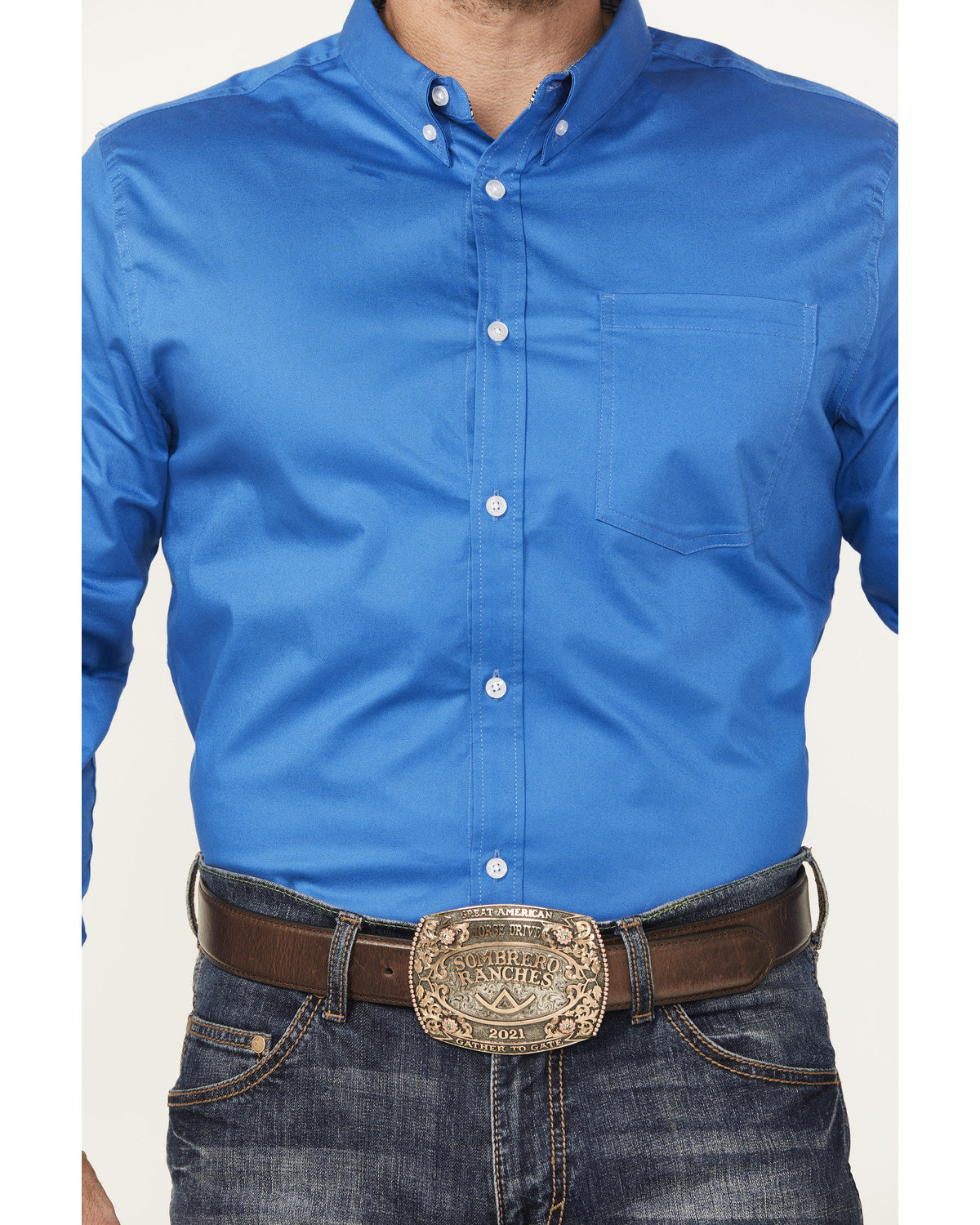 Cody James Men's Basic Twill Long Sleeve Button-Down Performance Weste