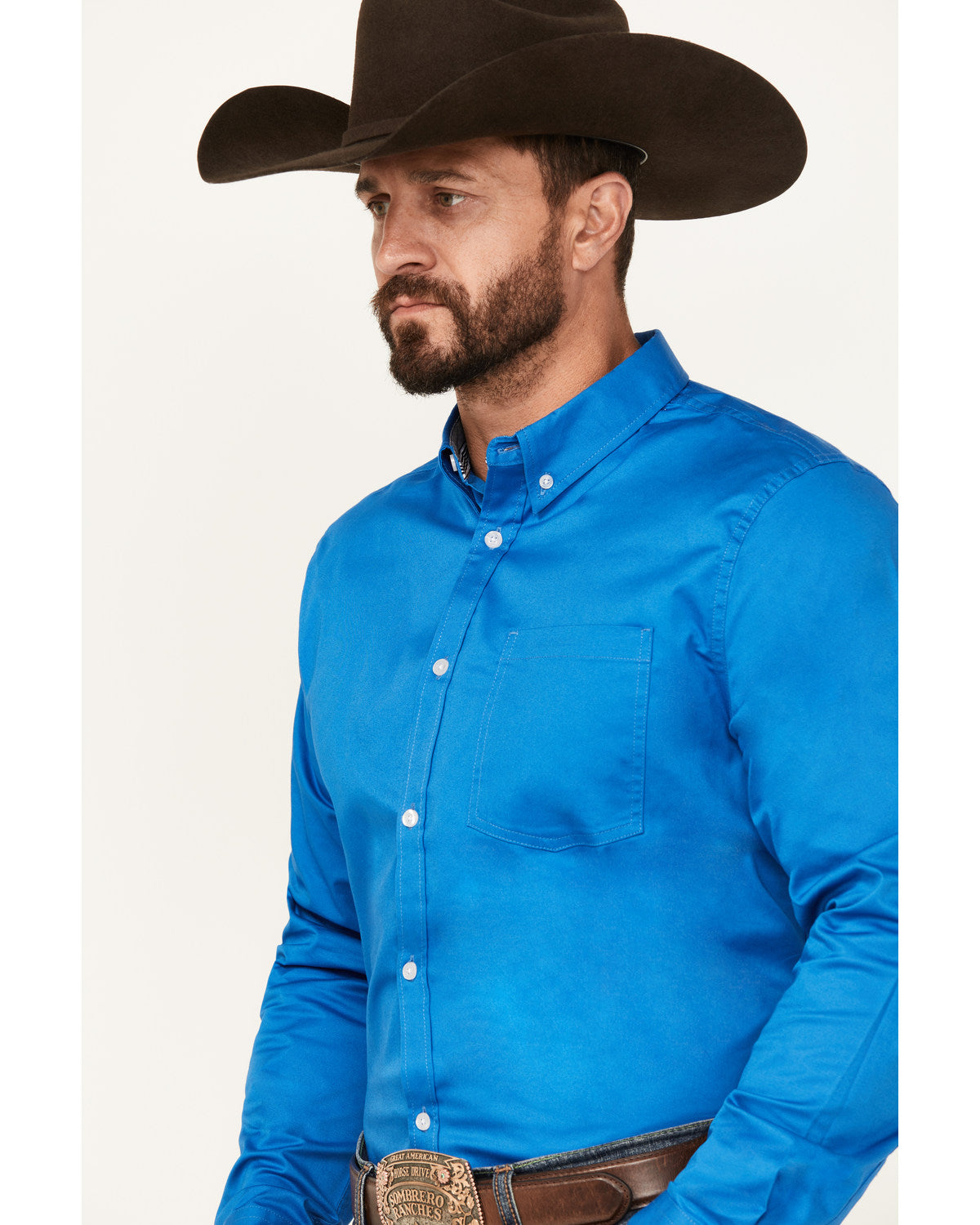 Cody James Men's Basic Twill Long Sleeve Button-Down Performance Weste