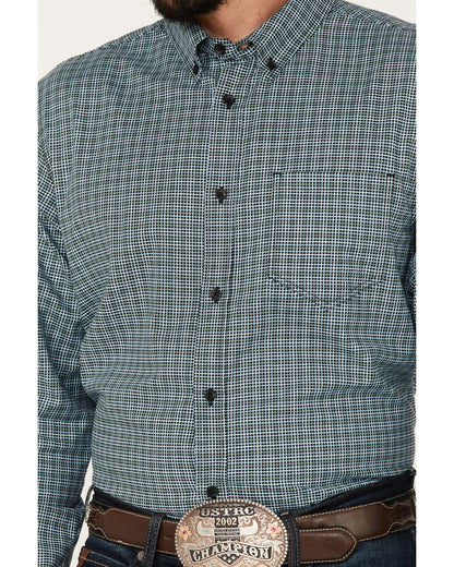 Cody James Men's Small Plaid Button Down Western Shirt