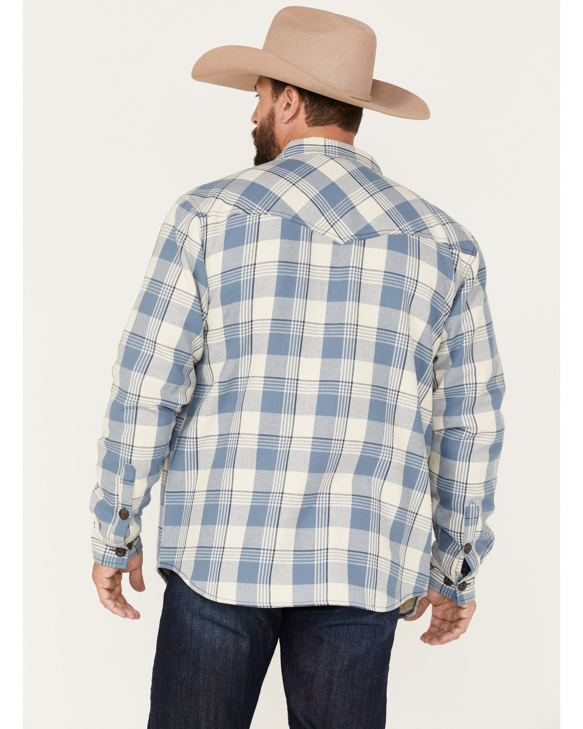 Cody James Men's Oregon Trail Plaid Button-Down Bonded Western Flannel