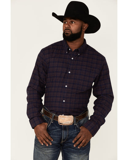Cody James Core Brutus Dobby Geo Print Long Sleeve Button-Down Western